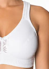 BH utan bygel med ekologisk bomull (2-pack), bonprix