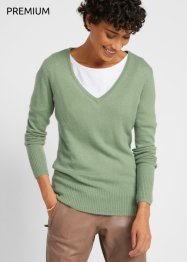 V-ringad tröja med andel Good Cashmere Standard®, bpc selection premium