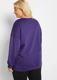 Oversize-sweatshirt med korta slitsar i fållen, bonprix