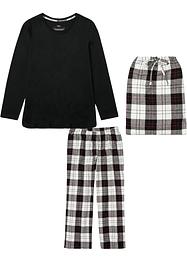 Pyjamas med flanellbyxa och presentpåse, bpc bonprix collection