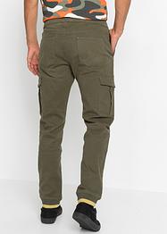 Stretchiga dra på-chinos, normal passform, raka ben, RAINBOW
