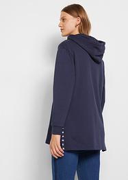Lång luvtröja med slits, John Baner JEANSWEAR