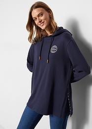 Lång luvtröja med slits, John Baner JEANSWEAR