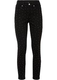 Stretchjeans med strassapplikation, BODYFLIRT