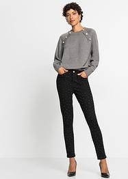 Stretchjeans med strassapplikation, BODYFLIRT