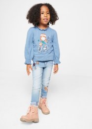 Långärmad tröja för flickor (2-pack), bpc bonprix collection