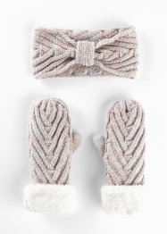 Pannband och vantar (3-delat set), bpc bonprix collection