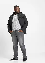 Stretchjeans med bekvämt snitt, normal passform, raka ben, bonprix