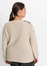 Tröja med paljetter, bonprix