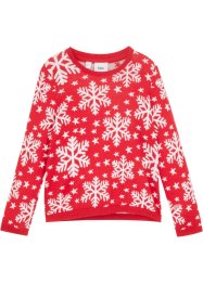 Stickad tröja med vintermotiv för flickor, bpc bonprix collection