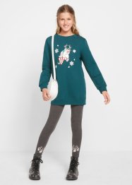 Sweatshirt + leggings för flickor (2 delar), bpc bonprix collection