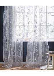 Transparent gardin med glansigt mönster (1-pack), bpc living bonprix collection