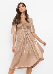Mellanlång klänning med metallic-effekt, BODYFLIRT