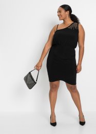 One shoulder-klänning med applikation, BODYFLIRT