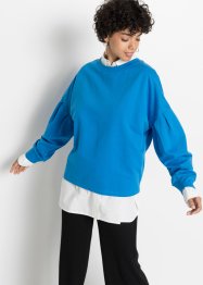 Sweatshirt med mycket volym i ekologisk bomull, RAINBOW