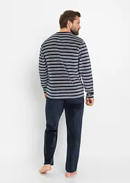 Långärmad pyjamas i mjuk plysch, bonprix