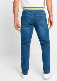 Mjuka dra på-jeans med normal passform, avsmalnande ben, John Baner JEANSWEAR