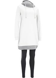 Lång sweatshirt och leggings (2 delar), bpc bonprix collection