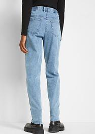 Momjeans med hög midja, framflyttande sömmar och bekväm midjelinning, bpc bonprix collection