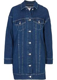 Stretchig jeansjacka i ekologisk bomull, oversized, John Baner JEANSWEAR