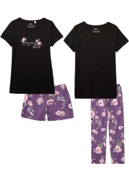 Pyjamas med byxa och shorts (4-delat set), bpc bonprix collection