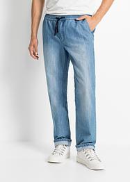 Jeans, normal passform med midjeresår, raka ben (2-pack), John Baner JEANSWEAR