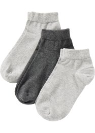 Högklassiga sköna korta sockor med ekologisk bomull (3-pack), bpc bonprix collection