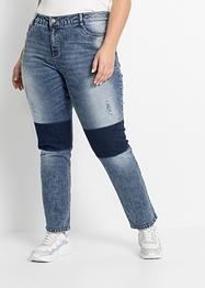 Boyfriendjeans med tygmärken, RAINBOW