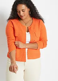 Grovstickad cardigan, bonprix