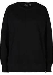 Sweatshirt med slits i sidan, bonprix