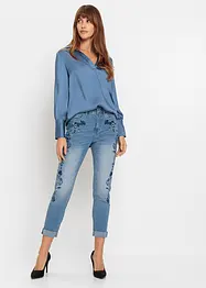 Slim Jeans Mid Waist, cropped, bonprix