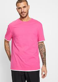 T-shirt i ekologisk bomull, avslppnad passform (2-pack), RAINBOW