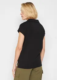 Topp med öppen tenniskrage, bonprix