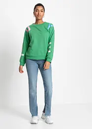 Sweatshirt med texttryck, bonprix