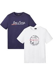 T-shirt (2-pack), bpc bonprix collection