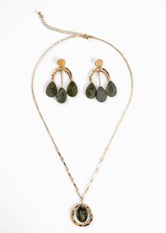Halsband och örhänge (3-delat smyckset), bpc bonprix collection