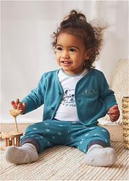 Långärmad babybody i ekologisk bomull (3-pack), bpc bonprix collection
