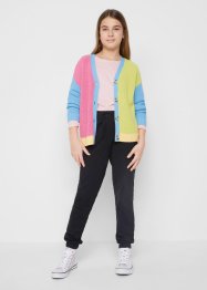 Flickcardigan med colour blocking-look, bpc bonprix collection