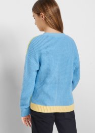 Flickcardigan med colour blocking-look, bpc bonprix collection