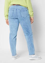 Momjeans med hög midja, framflyttande sömmar och bekväm midjelinning, bpc bonprix collection