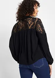 Blus med spets, bonprix