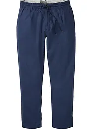 Dra på-linnechinos, Loose Fit, Straight, bonprix