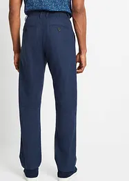 Dra på-linnechinos, Loose Fit, Straight, bonprix