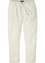 Dra på-linnechinos, Loose Fit, Straight, bonprix