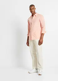 Dra på-linnechinos, Loose Fit, Straight, bonprix