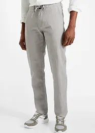 Dra på-linnechinos, Regular Fit, Straight, bonprix