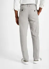 Dra på-linnechinos, Regular Fit, Straight, bonprix