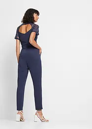 Jumpsuit med spets, bonprix