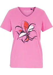 T-shirt med blommigt tryck, bonprix