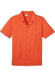 Ribbstickad T_shirt i skjortmodell, John Baner JEANSWEAR